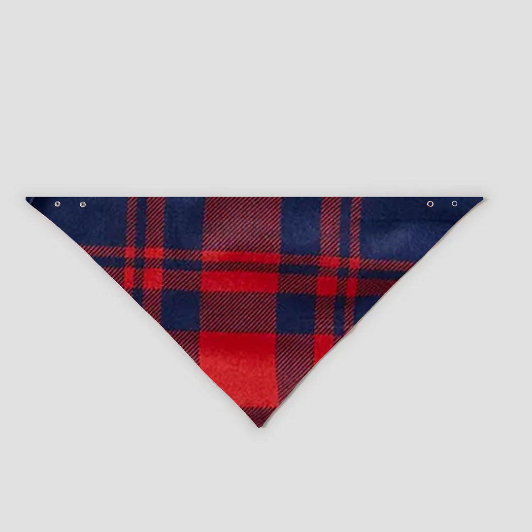 Eva Jonsson | Julfamilj-Set Matchande Pyjamas - Navy & Röda Rutig Pjs med Familjejul 2025 Konstnärlig Text-Eva Jonsson