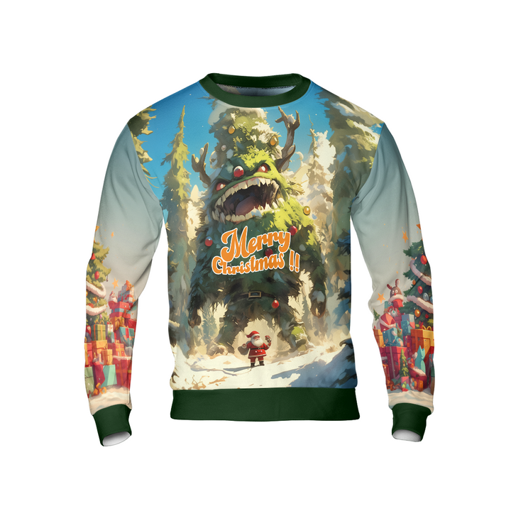 Mirla | Julgran Monster Ful Tröja Santa God Jul Tröja - Hyperfavor-Eva Jonsson