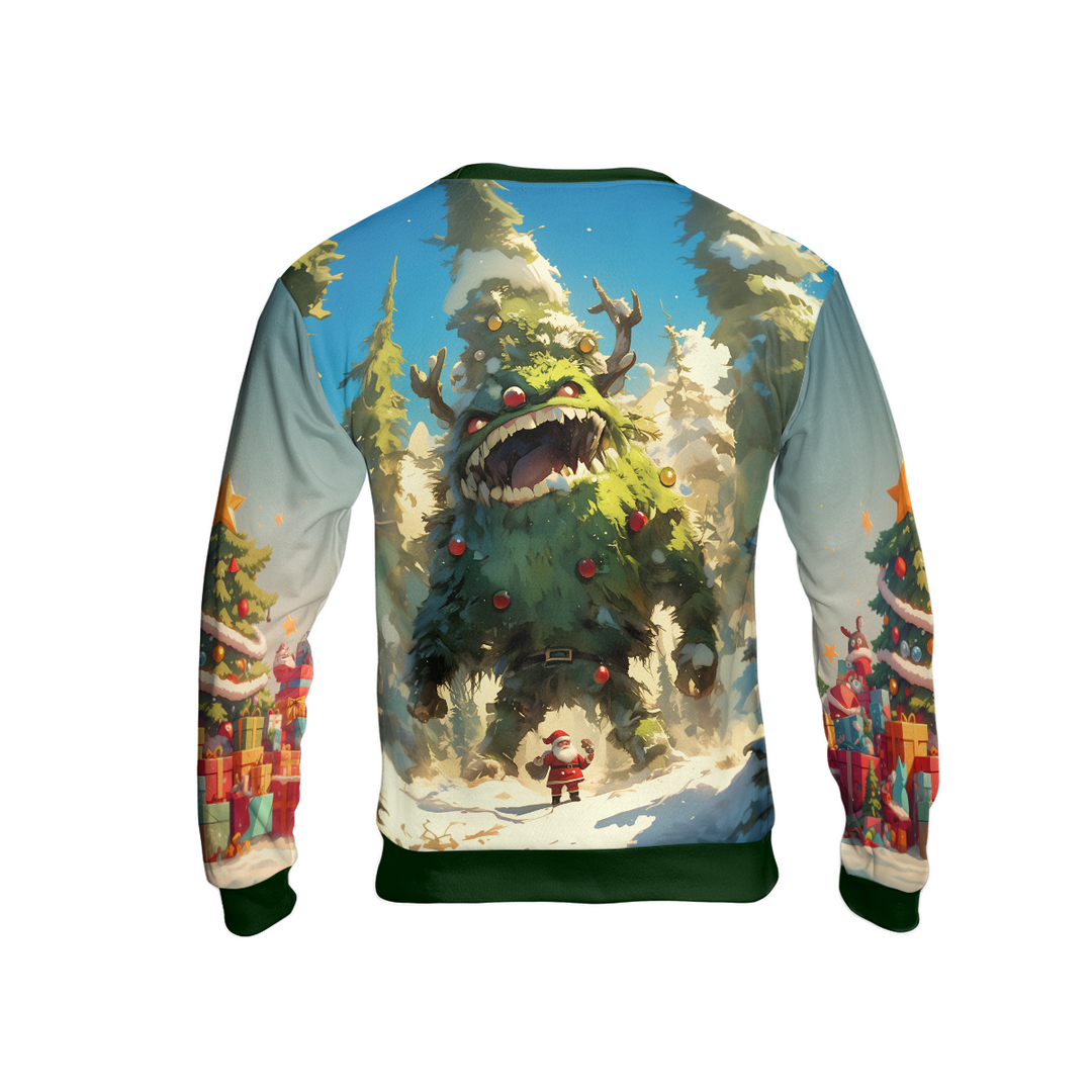 Mirla | Julgran Monster Ful Tröja Santa God Jul Tröja - Hyperfavor-Eva Jonsson