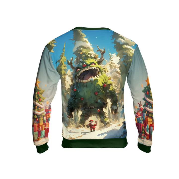 Mirla | Julgran Monster Ful Tröja Santa God Jul Tröja - Hyperfavor-Eva Jonsson