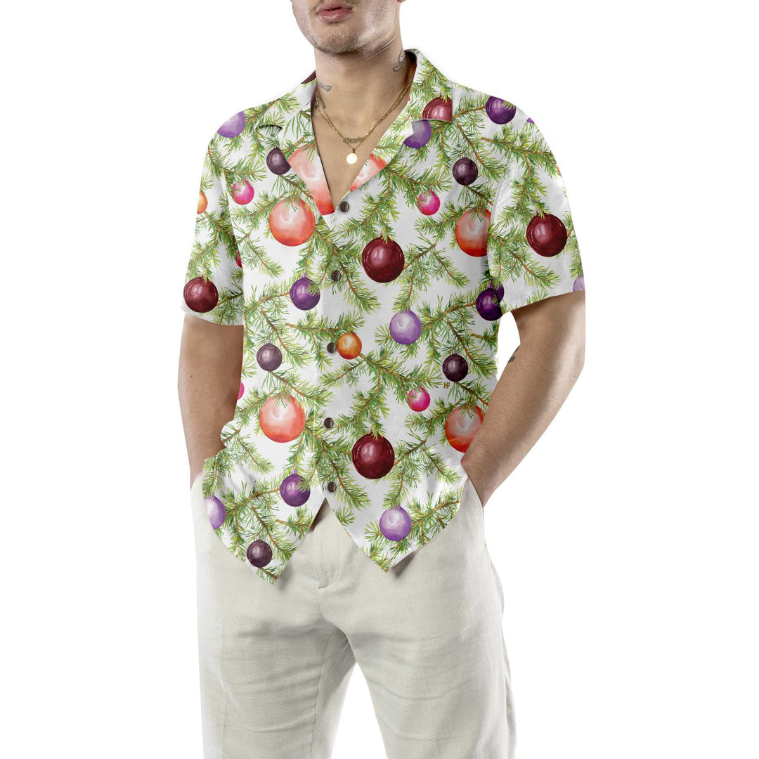 Mirla | Julkulor och Granris Hawaiian Shirt Roligt Julgran Shirt Bästa Julklappsidén-Eva Jonsson