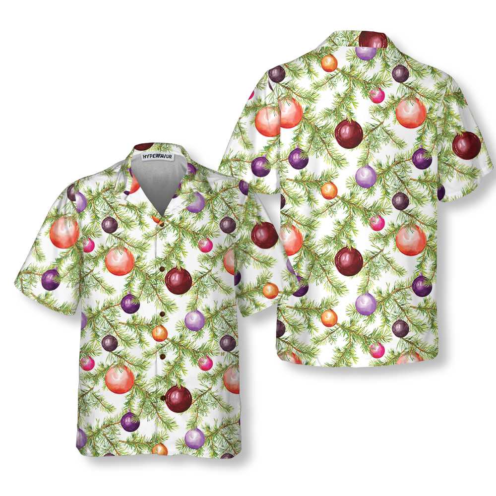 Mirla | Julkulor och Granris Hawaiian Shirt Roligt Julgran Shirt Bästa Julklappsidén-Eva Jonsson