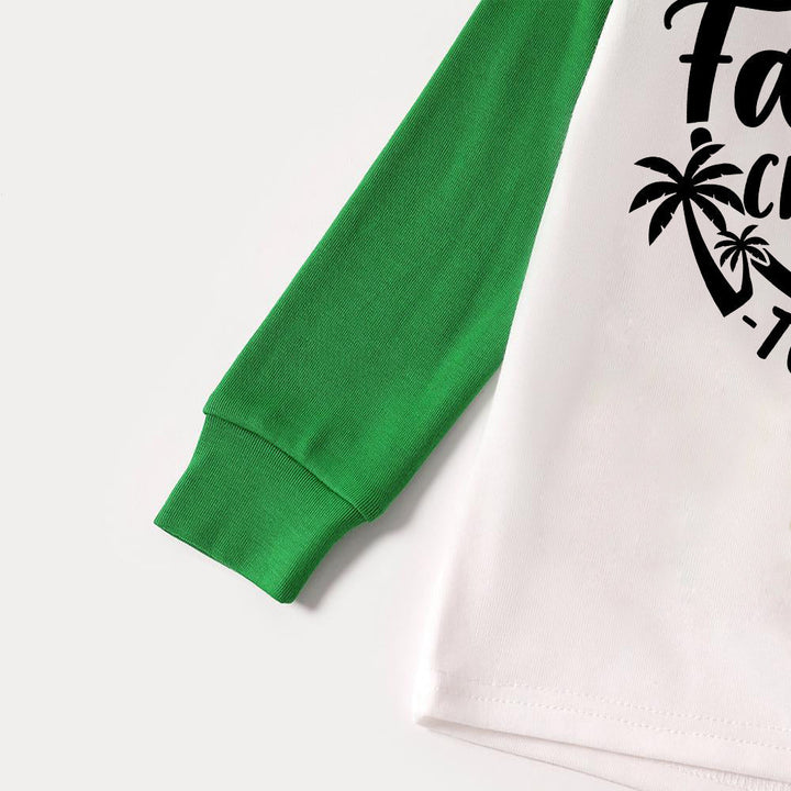 Eva Jonsson | Julminnen Tillsammans 2025 Tryck Grön Rotator Manschett Topp med Grön & Svartrutigt Familj Matchande Pyjamas med Hund-Eva Jonsson