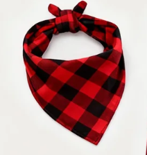 Eva Jonsson | Julpar-Matchande Röda Rutiga Knapp-Up Långärmad Pyjamas-Set med Hund-Eva Jonsson