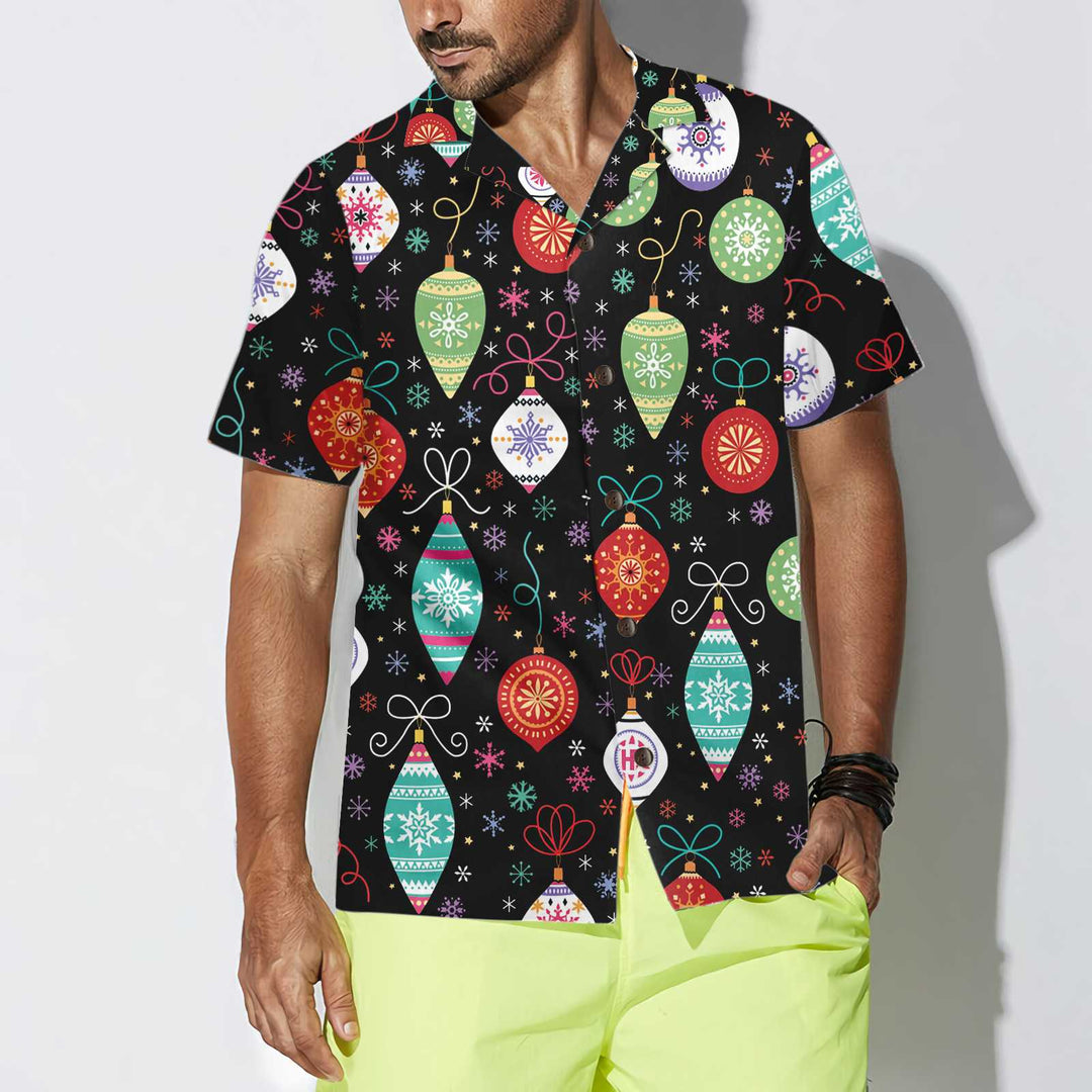 Mirla | Julprydnad Mönster Hawaii-Skjorta Rolig Jul-T-Shirt För Män-Eva Jonsson