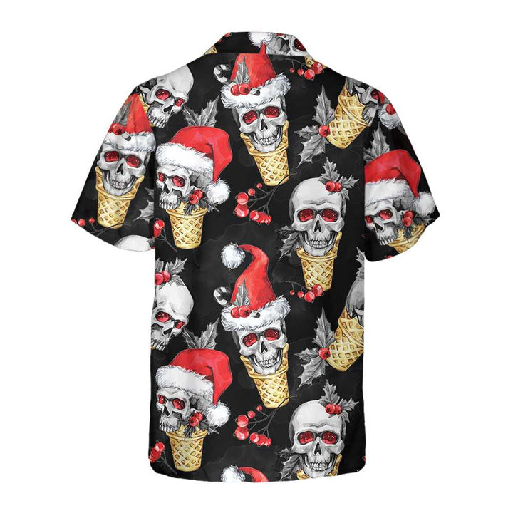 Mirla | Julskalle med Våffelkon Hawaiian Shirt Roligt Skalle Jultröja Bästa Presenten För Julen-Eva Jonsson