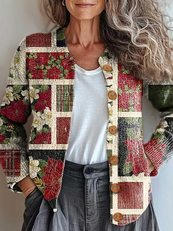 Mirla | Julstämning Patchworkjacka-Eva Jonsson
