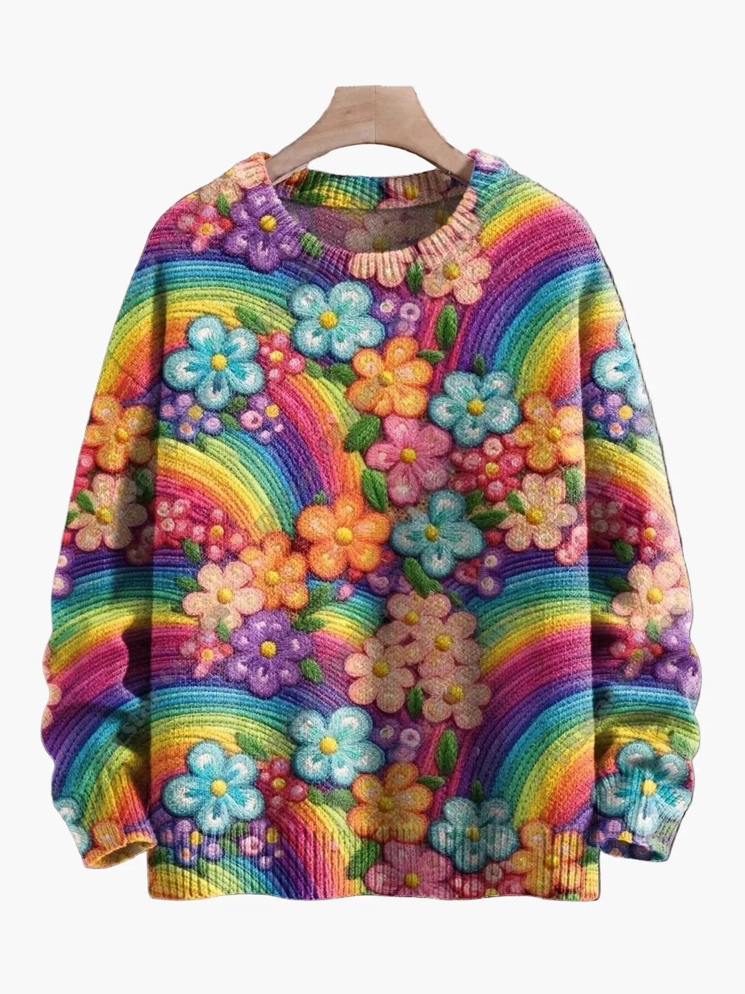 Mirla | Jultröja med Festliga 3D-Broderier - Ideal för Högtider, Fest & Vinter-Eva Jonsson