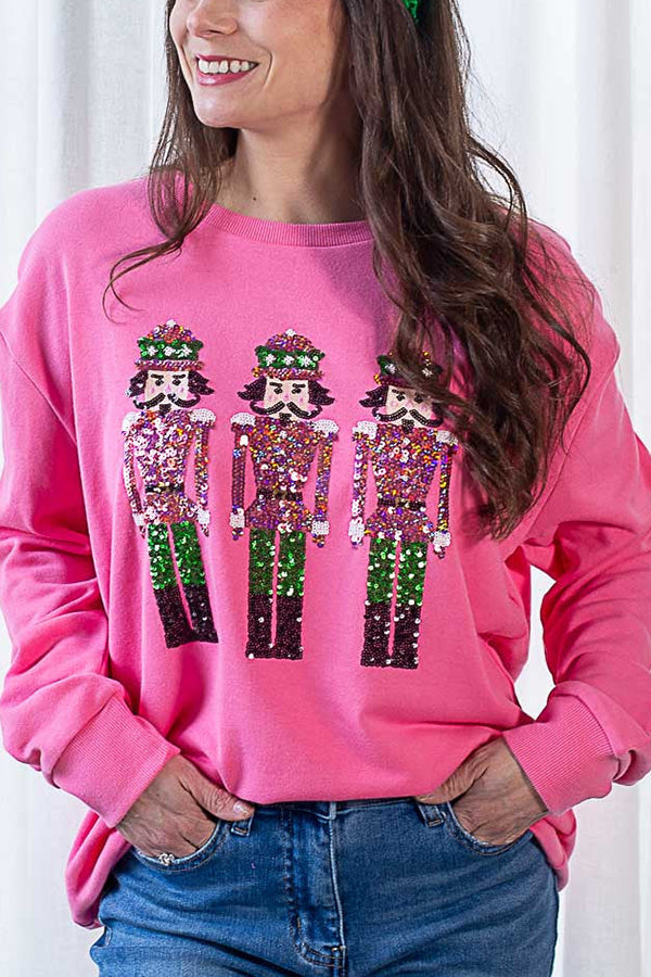 Mirla | Julvakt Paljetter Löst Lätt Sweatshirt-Eva Jonsson