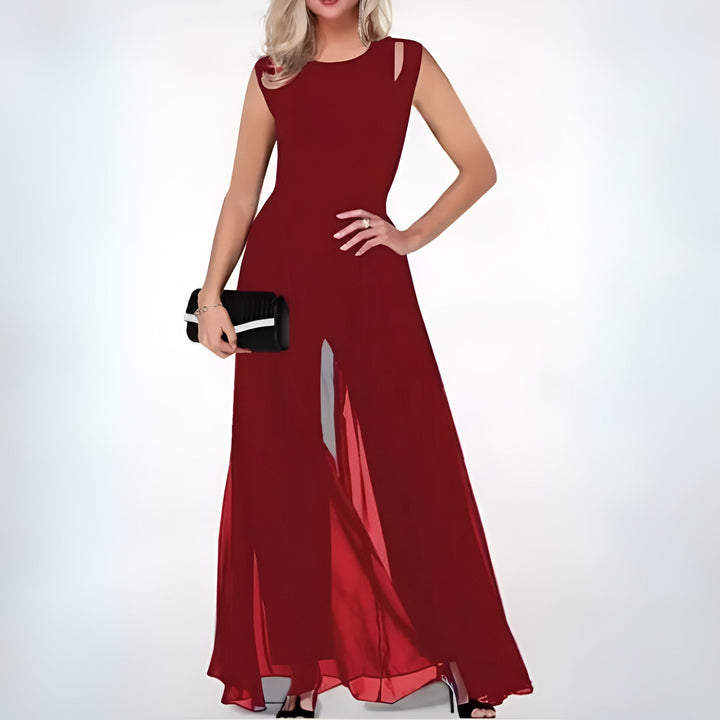 Mirla | Jumpsuit - Chiffon - Utan ärmar - Elegant stil för Särskilda tillfällen-Eva Jonsson