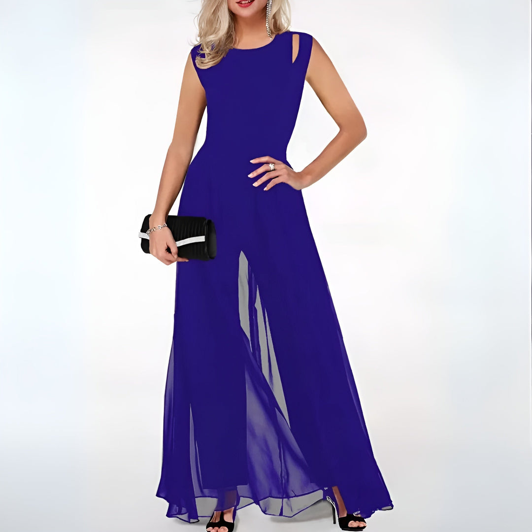 Mirla | Jumpsuit - Chiffon - Utan ärmar - Elegant stil för Särskilda tillfällen-Eva Jonsson