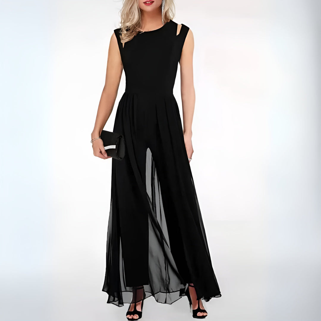 Mirla | Jumpsuit - Chiffon - Utan ärmar - Elegant stil för Särskilda tillfällen-Eva Jonsson