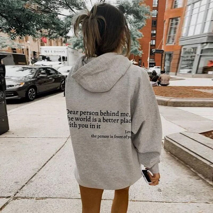 Mirla | "Kära Person Bakom Mig" Hoodie-Eva Jonsson