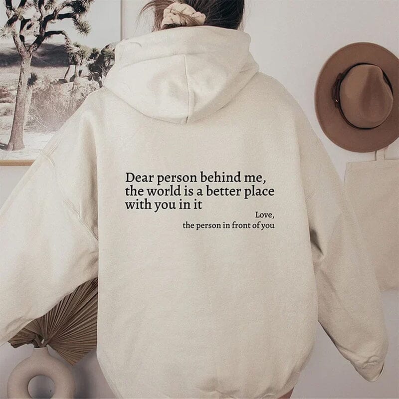 Mirla | "Kära Person Bakom Mig" Hoodie-Eva Jonsson