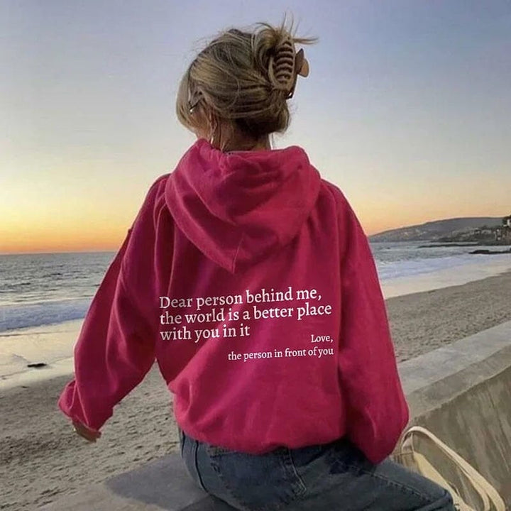 Mirla | "Kära Person Bakom Mig" Hoodie-Eva Jonsson
