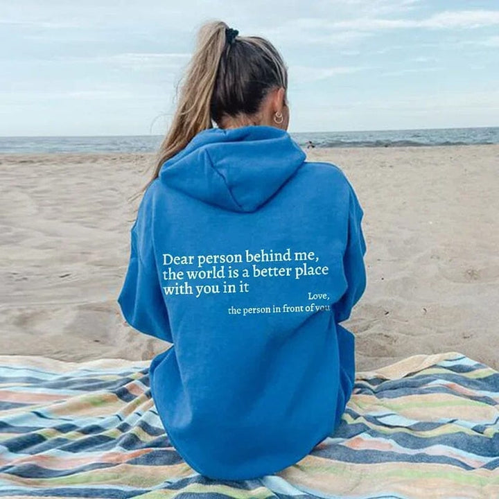 Mirla | "Kära Person Bakom Mig" Hoodie-Eva Jonsson