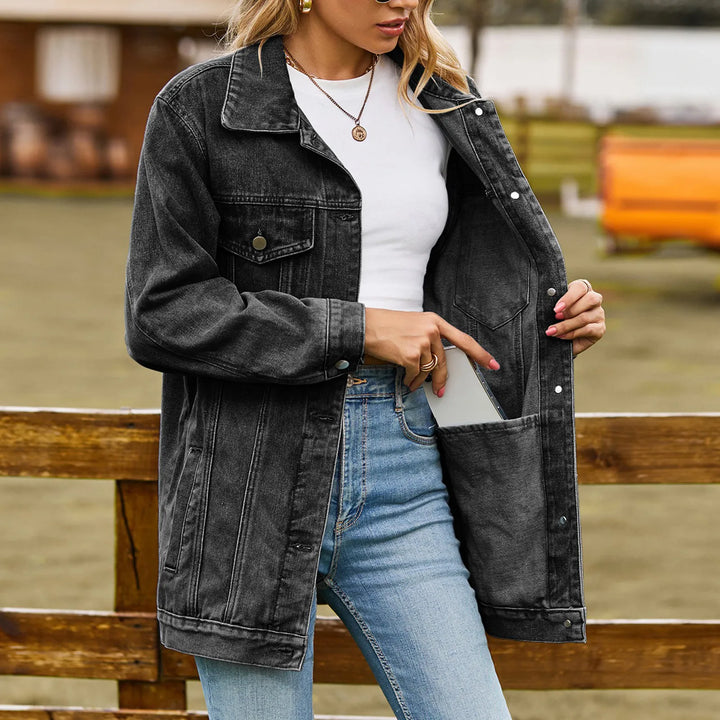Mirla | Klassisk Elegant Jeansjacka-Eva Jonsson