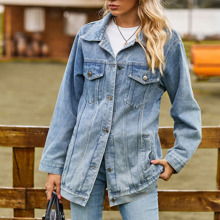 Mirla | Klassisk Elegant Jeansjacka-Eva Jonsson