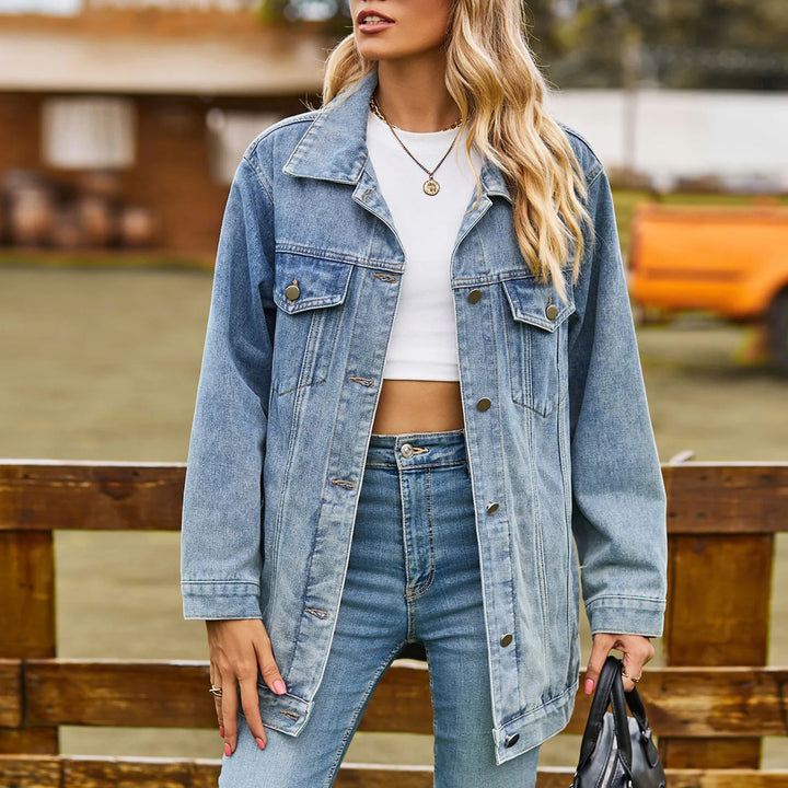 Mirla | Klassisk Elegant Jeansjacka-Eva Jonsson