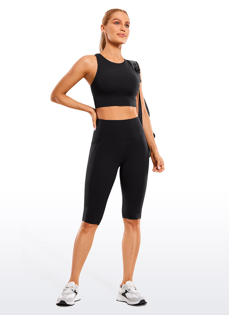 Mirla | Knä längd fickor Capri leggings 13''-Eva Jonsson