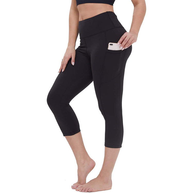 Mirla | Knä längd fickor Capri leggings 13''-Eva Jonsson