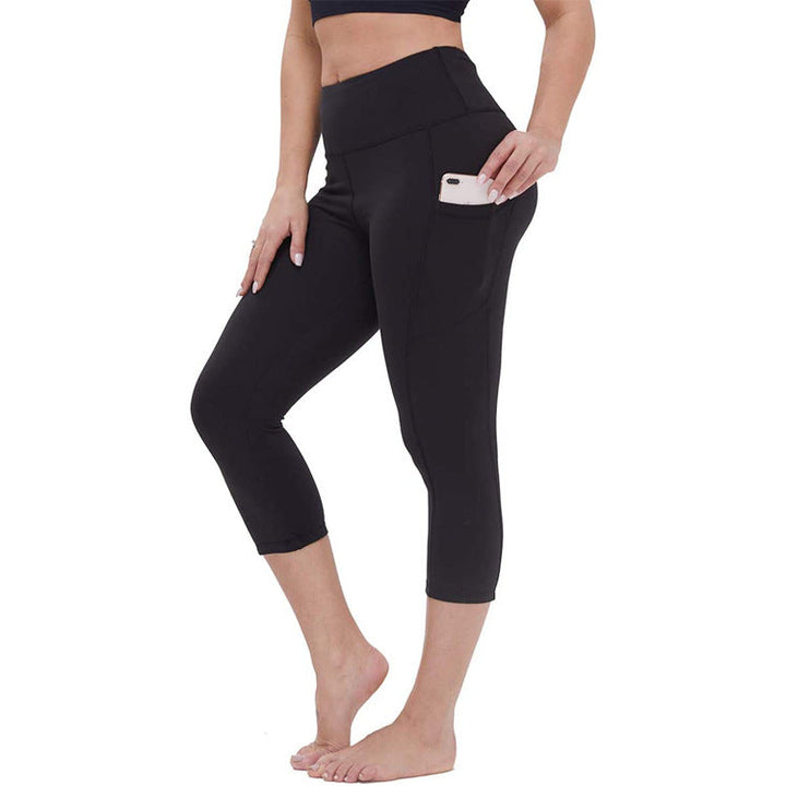 Mirla | Knä längd fickor Capri leggings 13''-Eva Jonsson