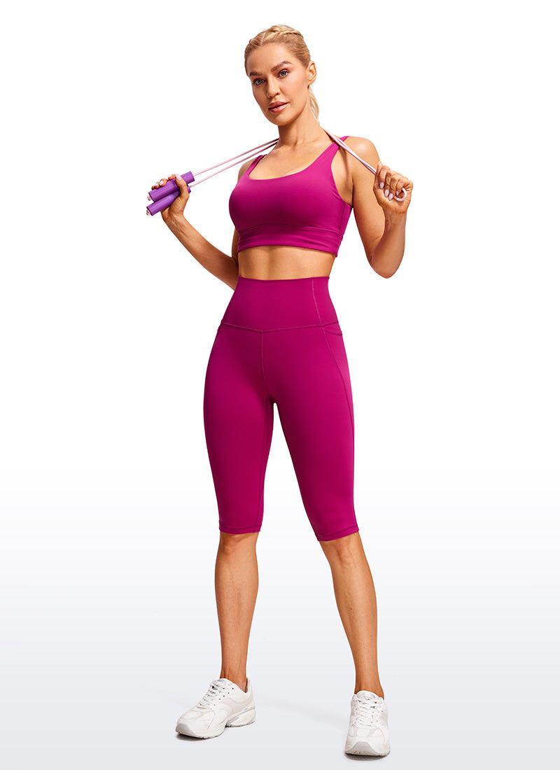 Mirla | Knä längd fickor Capri leggings 13''-Eva Jonsson