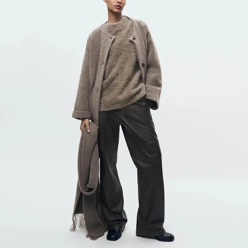 Mirla | Knäppt Stickad Cardigan-Eva Jonsson