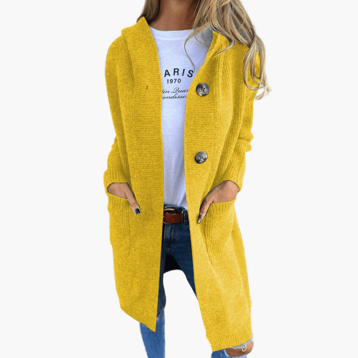 Mirla | Knitjacka Lång - Modevänlig Vardags-Cardigan för Kontor och Fritid-Eva Jonsson