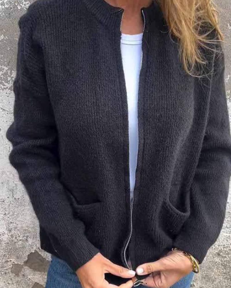 Mirla | Kofta med dragkedja och fickor-Eva Jonsson