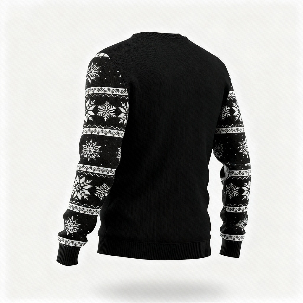 Eva Jonsson | Konstnärlig Jul Tomte Tecknad Design - Svart Semester Ikoner Sweatshirt-Eva Jonsson