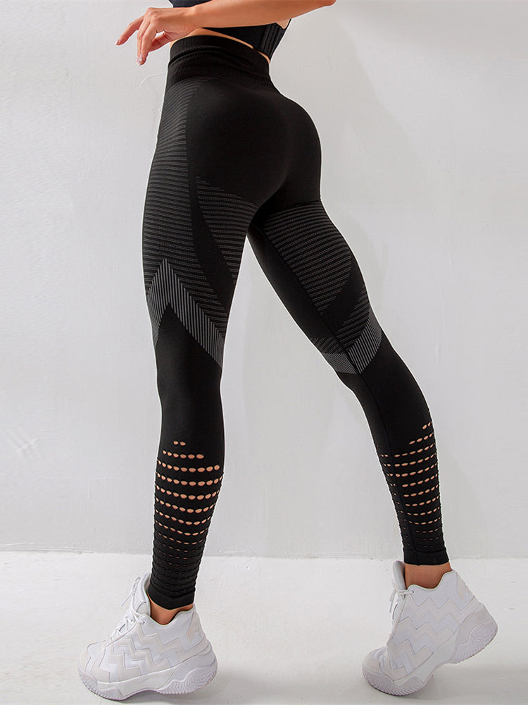 Mirla | Kvinna Hög Talje Öppen Luft Leggins-Eva Jonsson