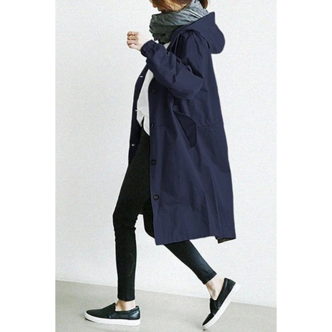 Mirla | Lång trenchcoat för damer-Eva Jonsson