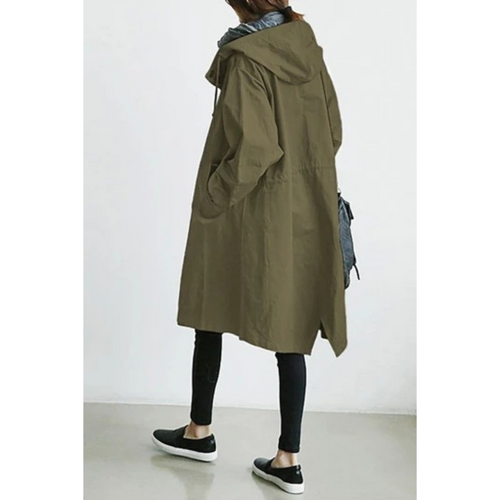 Mirla | Lång trenchcoat för damer-Eva Jonsson
