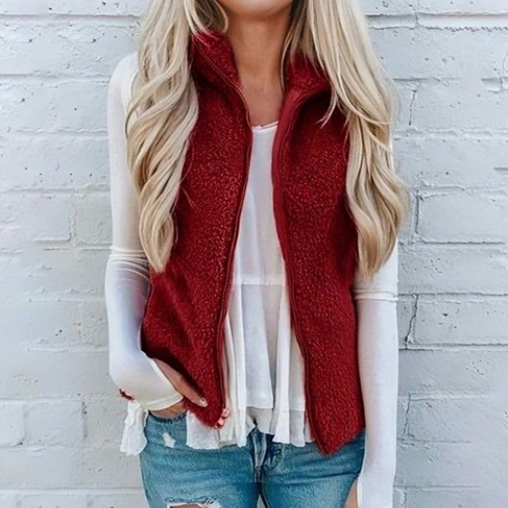 Mirla | Lätt, Bekväm Fleece-Väst för Lagerbyggande-Eva Jonsson