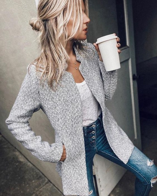 Mirla | Lätt Blazer med Långa Ärmar-Eva Jonsson