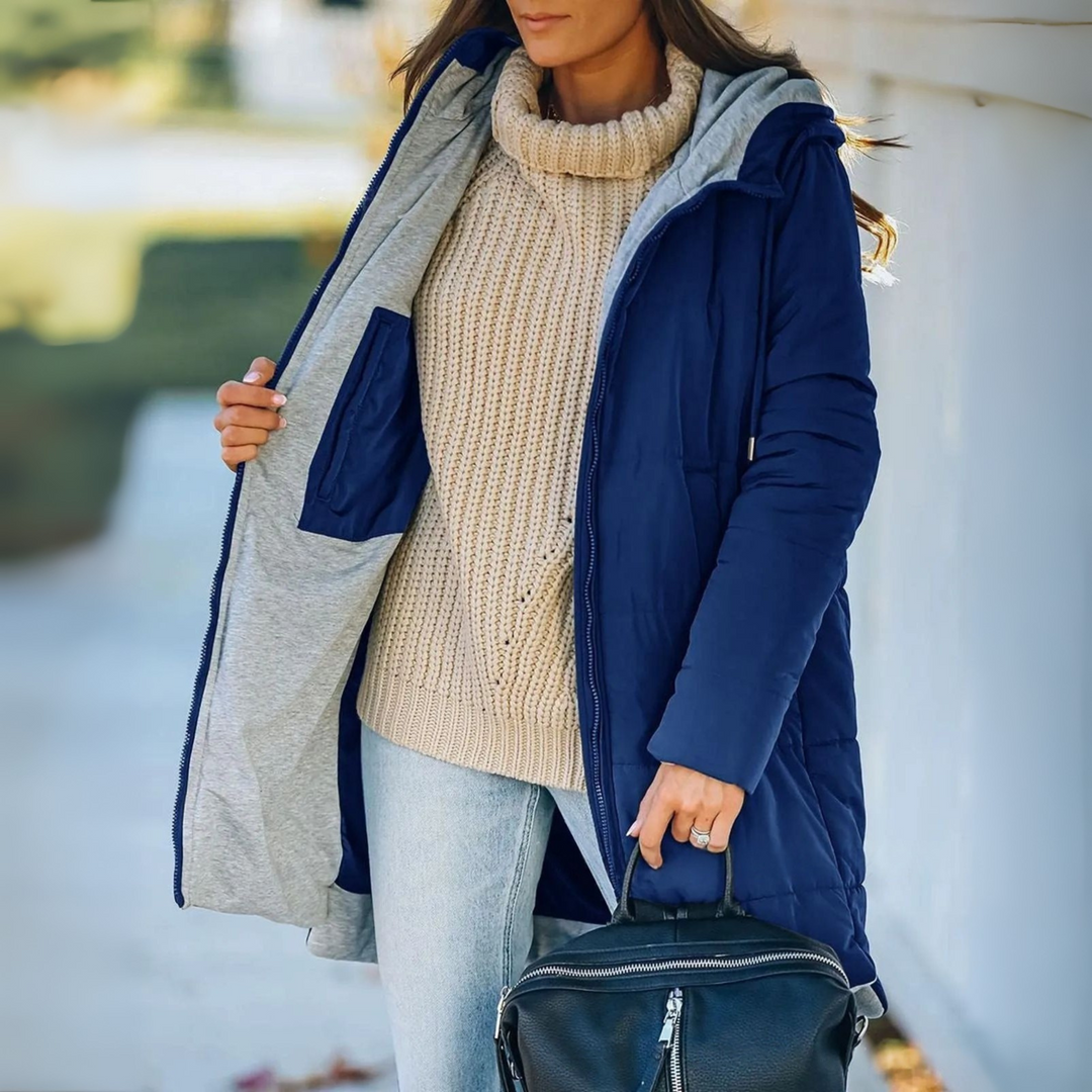 Mirla | Lätt Vadderad Jacka med Huva-Eva Jonsson