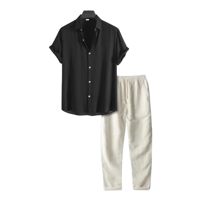 Mirla | Linne Outfit Set - Avslappnad - Florens På Natten-Eva Jonsson