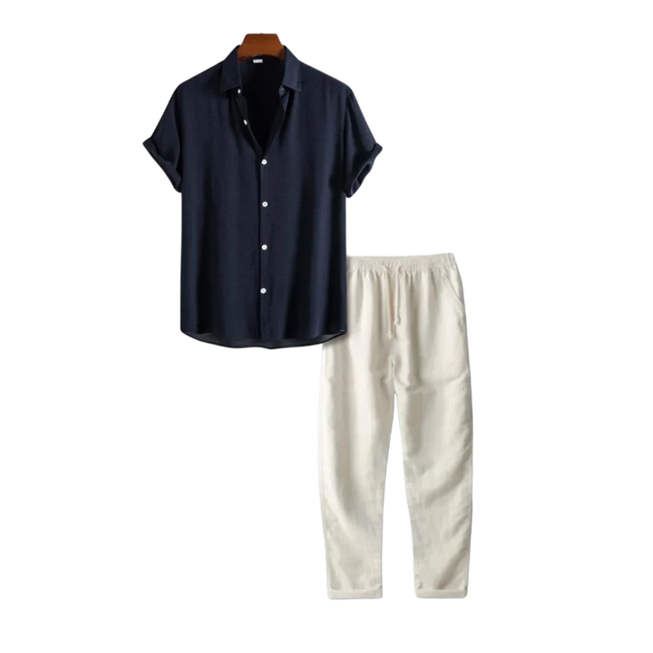 Mirla | Linne Outfit Set - Avslappnad - Florens På Natten-Eva Jonsson