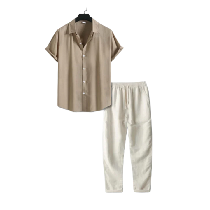 Mirla | Linne Outfit Set - Avslappnad - Florens På Natten-Eva Jonsson
