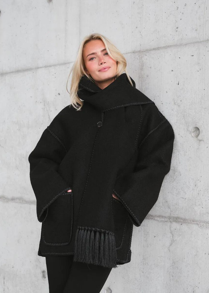 Mirla | Luxe Jacka med Schal-Eva Jonsson