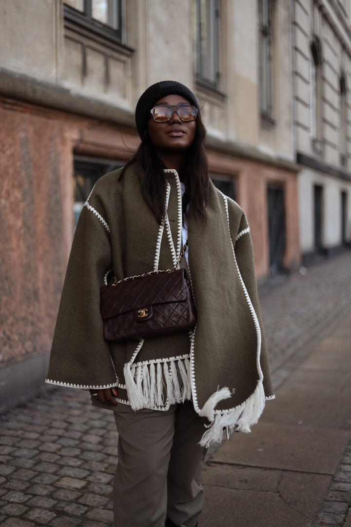 Mirla | Luxe Jacka med Schal-Eva Jonsson