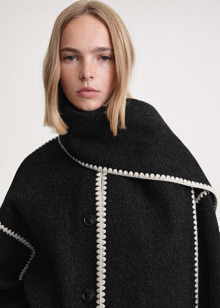Mirla | Luxe Jacka med Schal-Eva Jonsson