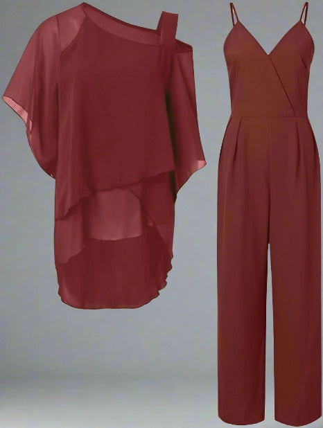 Mirla | Lyx Chiffon Set för damer Elegant set för festliga kvällar-Eva Jonsson