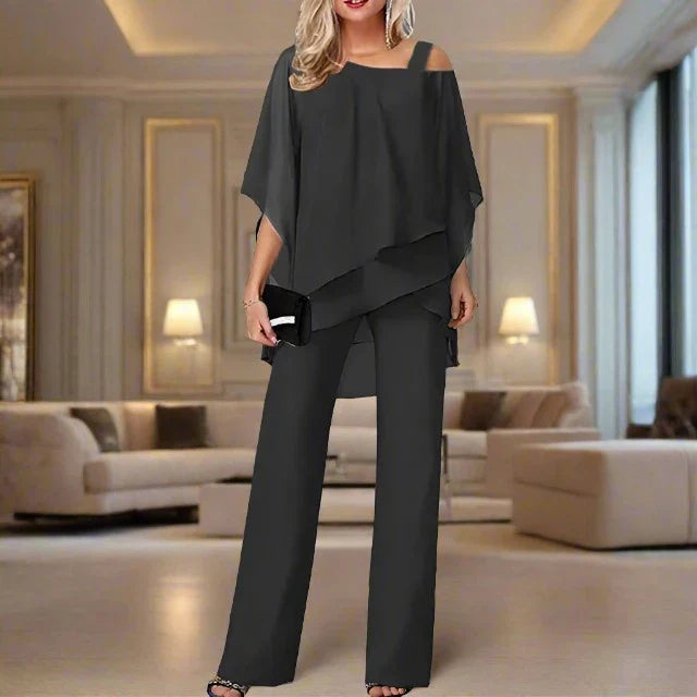 Mirla | Lyx Chiffon Set för damer Elegant set för festliga kvällar-Eva Jonsson