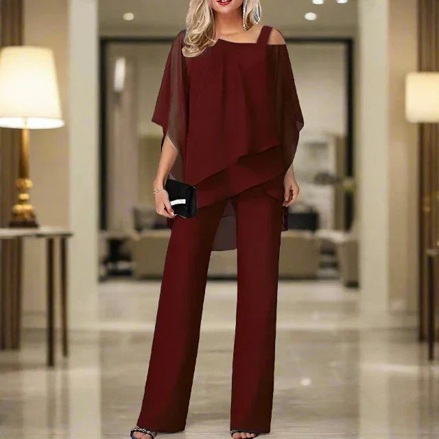 Mirla | Lyx Chiffon Set för damer Elegant set för festliga kvällar-Eva Jonsson