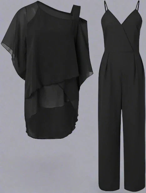 Mirla | Lyx Chiffon Set för damer Elegant set för festliga kvällar-Eva Jonsson