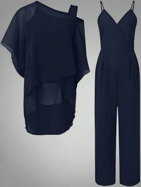 Mirla | Lyx Chiffon Set för eleganta kvällar-Eva Jonsson