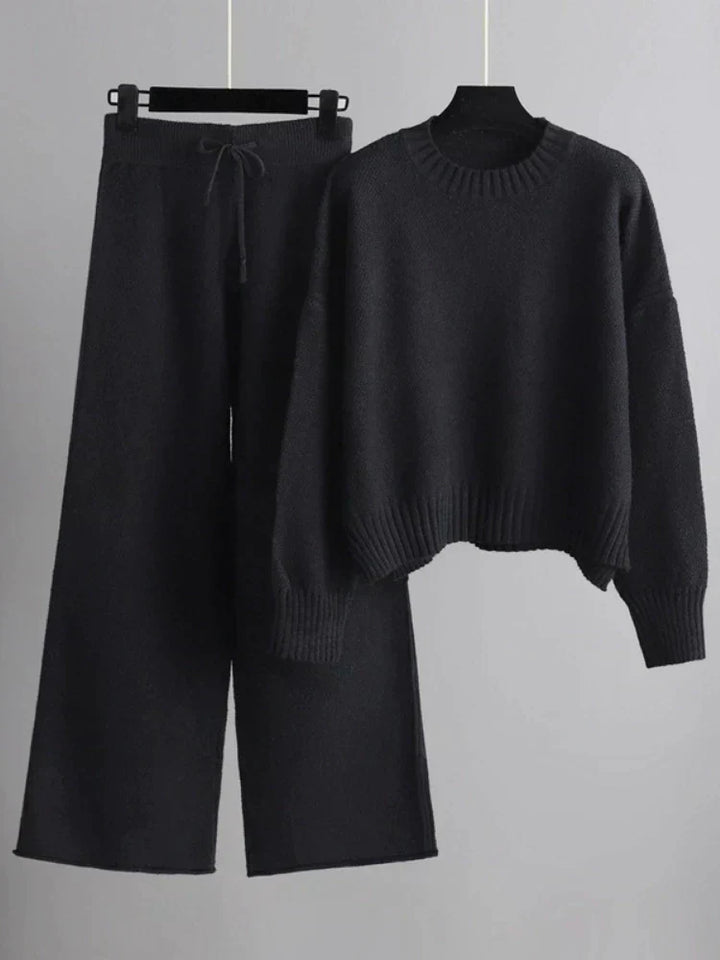 Mirla | Lyxig Tricot Outfit med Dragsko-Eva Jonsson