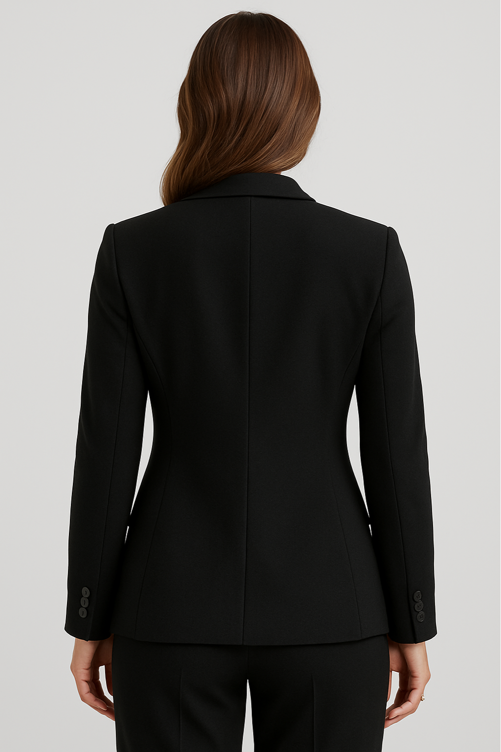 Mirla | Måttsydd Blazer – Enknäppt – Slim Fit – Svart-Eva Jonsson